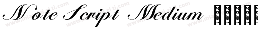 Note Script-Medium字体转换